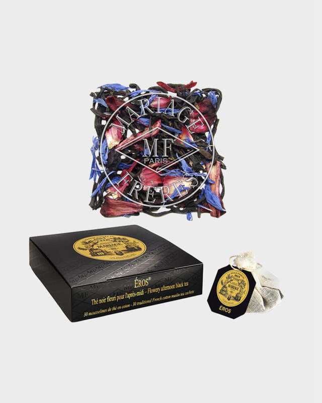 Eros Muslin Tea Bags - Flowery Afternoon Black Tea, 30 Sachets